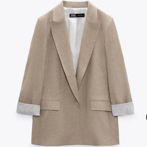 ZARA Linen Blazer size S